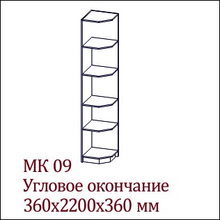 МК-09 Угловое окончание
