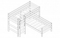 Вариант 7 Угловая кровать "Соня" с прямой лестницей 