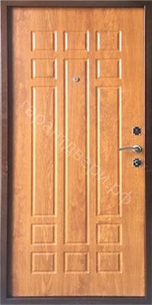 Входная стальная дверь "ДГ-40 Золотой дуб"